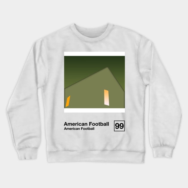 American Football / Minimalist Graphic Artwork Design Crewneck Sweatshirt by saudade